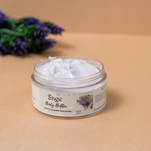 Sage’s Exclusive French Lavender and Vanilla Body Butter