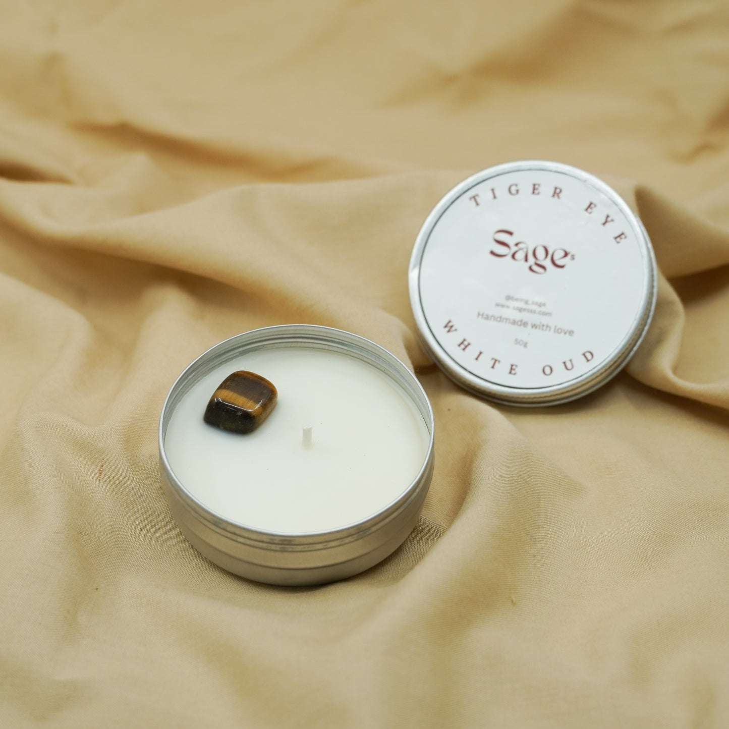 Tiger Eye & White Oud Scented Candle