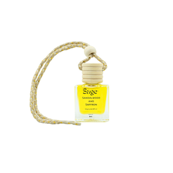 Sage's Sandalwood and Saffron Aroma Hanging Car Freshener