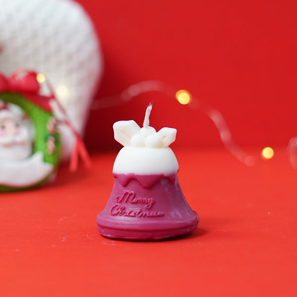 CHRISTMAS BELL DECORATIVE CANDLE (Pack of 2)